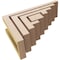 Ekena Millwork 4"W x 12"D x 8"H Classic Landon Rough Cedar Woodgrain TimberThane Corbel, Primed Tan CORUR04X12X08LANRCPR - alternate 2